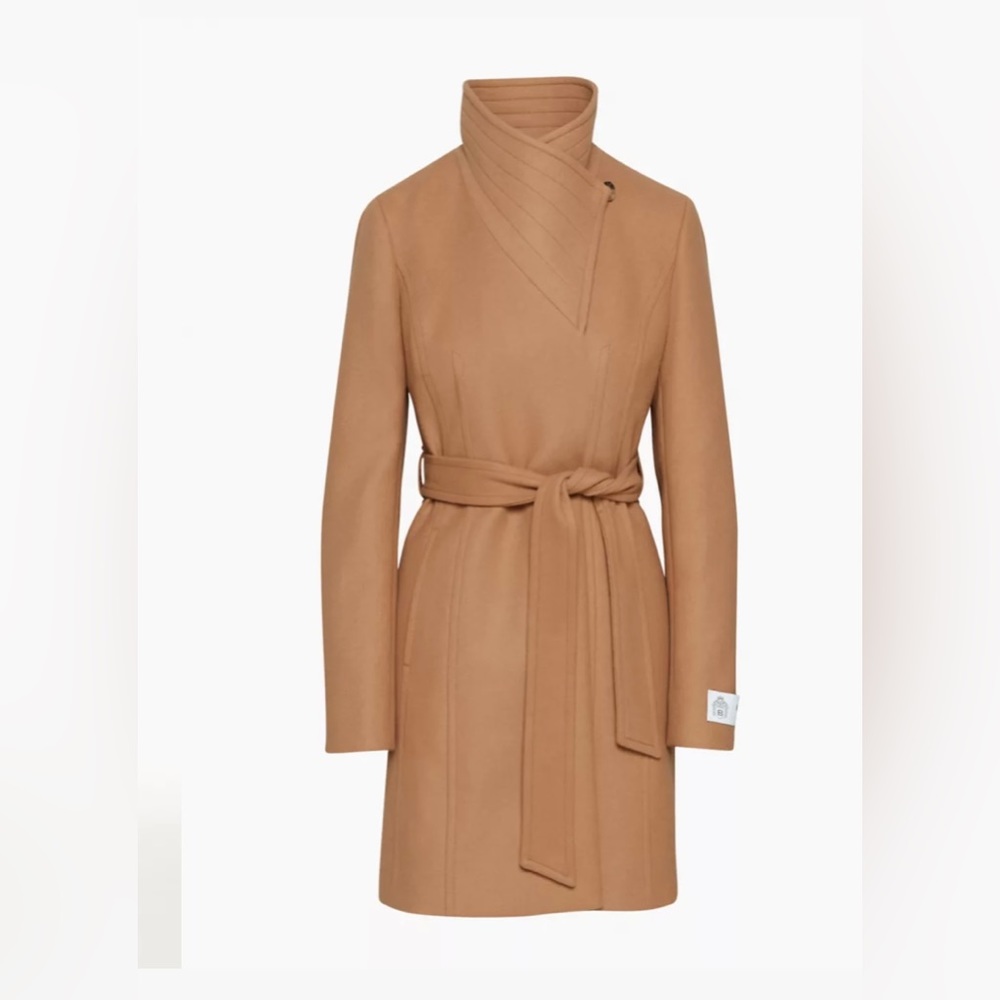 Aritzia Babaton Connor Wool Coat in Saville (Camel / Tan)